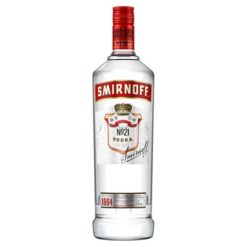 Smirnoff Red Vodka 70cl - The Iconic Triple-Distilled Classic- Next Day Delivery